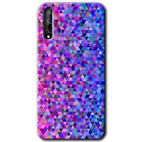 Potkal Hediye Fabrikası Huawei Y8P HD Baskılı Kılıf + 9D Tam Ekran Koruyucu - Pixel Mozaik