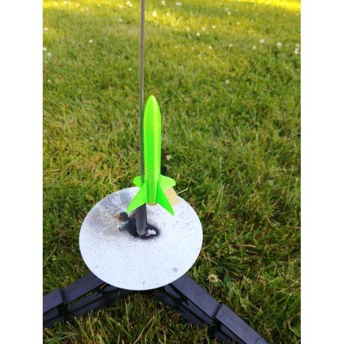 Spiral Baskı 13mm Model Roket - 3720756