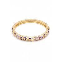 Mineli Çiçekli Bilezik - Mor