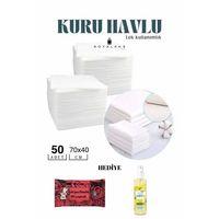50 Adet Tek Kullanımlık Havlu Hasta Bakım Bebek Bakım Manikür Pedikür Havlusu HEDİYELİ
