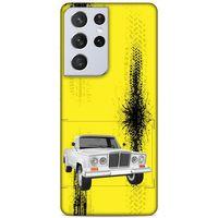 Lopard Samsung Galaxy S21 Ultra Uyumlu Kılıf PickUpX (16) Kalın Kılıf Kaymak Beyaz
