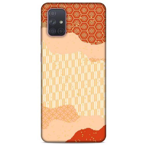 Samsung Galaxy A71 Kılıf Japonya (35) Fit Design Kılıf Bej