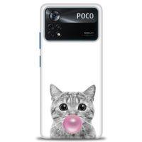Xiaomi Poco X4 Pro 5G Kılıf HD Baskılı Kılıf - Cat + Tam Ekran Koruyucu
