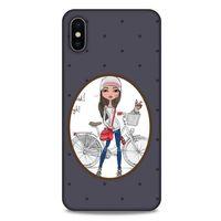 Sokak Modası 56 Apple iPhone XS Max Kılıf Desenli Silikon