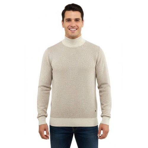Erkek Yarım Balıkçı Kazak Çelik Örgü Regular Kalıp 5206B BGL-ST04853