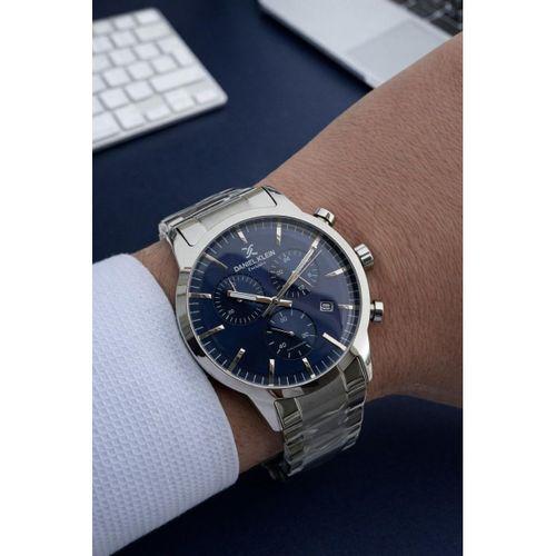 Daniel Klein İtalyan Tasarım Bilekli Hediyeli 2 Yıl Garantili Çelik Kordon Erkek Kol Saati Y14238.6