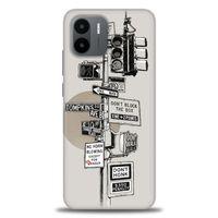 Xiaomi Redmi A1 Kılıf HD Baskılı Kılıf - Tabelalar + Tam Ekran Koruyucu