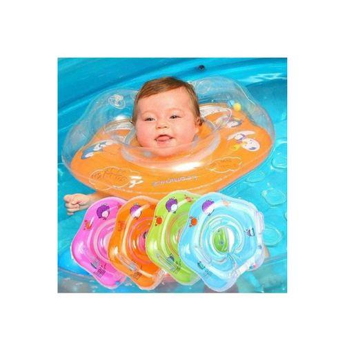 Bebek Yüzme Boyun Simidi Turuncu Renk Emniyet Kilitli