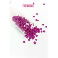 Dökme Cam Kum Boncuk Büyük Boy (6/0) 4 mm - 60 Gram - Eflatun - BNC138