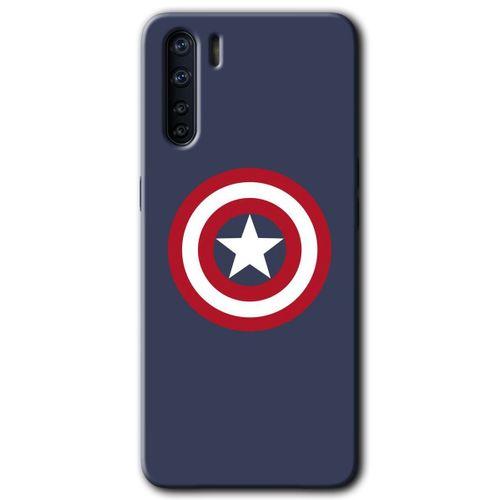 MRCİLETİSİM Oppo A91 Kılıf Baskılı Kapak - Captain! + 5D Tam Kaplayan Cam