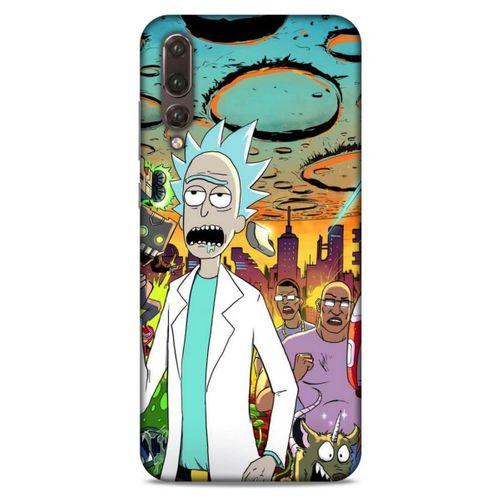 Huawei P20 Pro Uyumlu Kılıf Rick And Morty (42) Rugged Armor Kılıf Story Train Morty