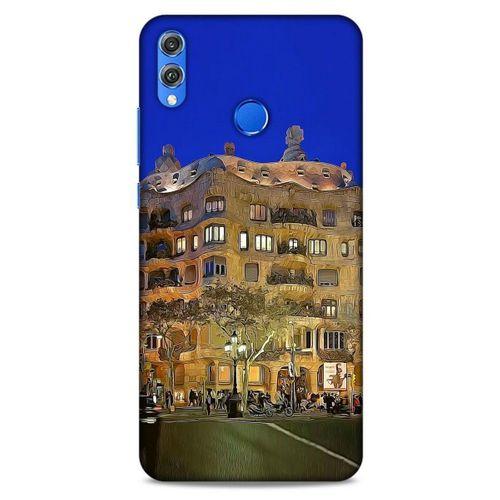Huawei Honor 8x Kılıf Dünya Mimarisi (28) Arka Kapak Casa Mila İspanya