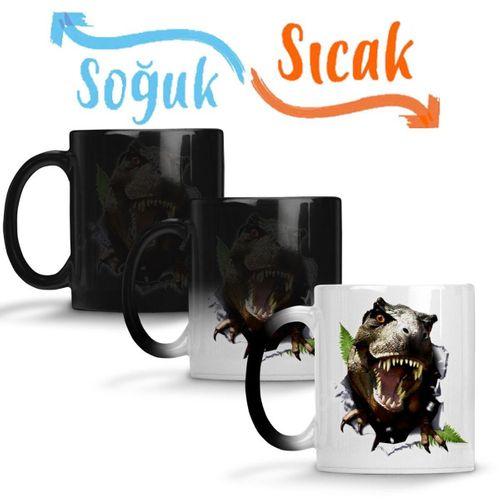 T Rex Dinazor Sihirli Kupa Bardak Porselen