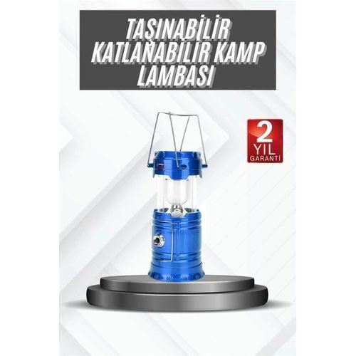 Kamp Lambası Güneş Enerjili Led Lamba Işıldak Şarjlı Powerbank Özellikli