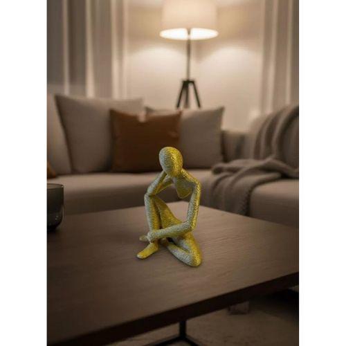 Minimal Sarı İnsan Figürü Biblo Ev Ve Ofis Dekoru