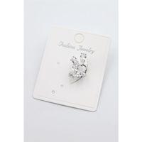 Taşlı Kıkırdak Küpe - Gümüş