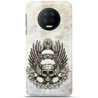 Lopard İnfinix Note 7 Uyumlu Kılıf Tattoo's (6) Silikon Kılıf Siyah Gri
