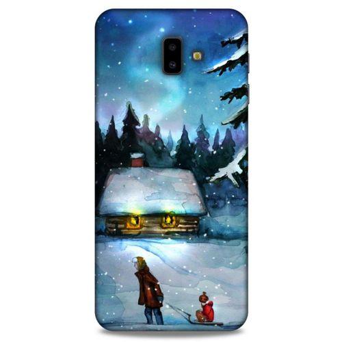 Samsung Galaxy J6 Plus Kılıf Snowix (38) Neo Hybrid Kılıf Beyaz Mavi