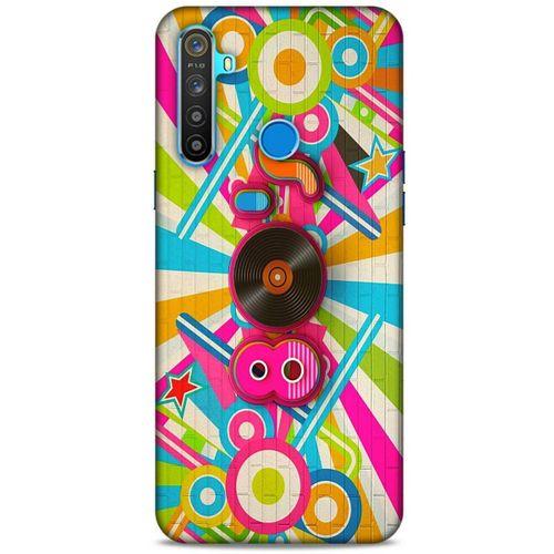 Retro (46) Desen Core Armor Kılıf Renkli Oppo Realme 5i Kılıf