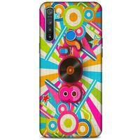 Retro (46) Desen Core Armor Kılıf Renkli Oppo Realme 5i Kılıf