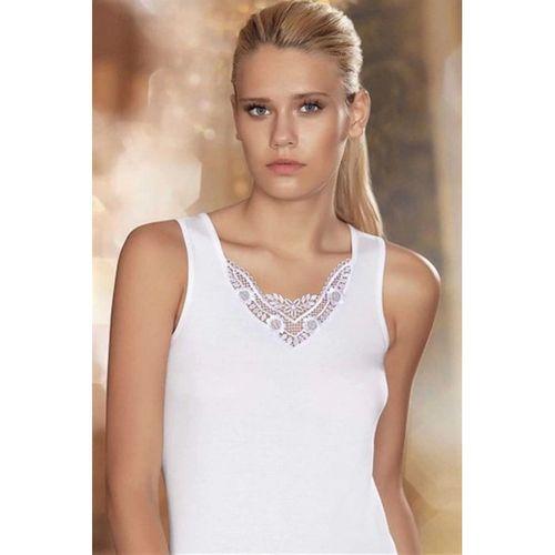 Şahinler Geniş Askılı Önü Güpürlü Ribana Atlet B011