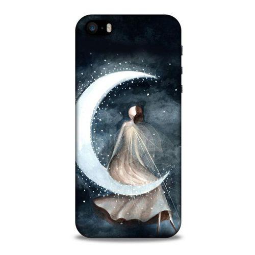 Y.Liva-2020 (Ay Peri) Apple Iphone 5S Kılıf Silikon Kapak Desenli