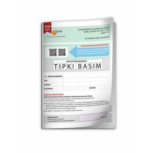 2026 YKS-TYT ÖSYM Tıpkı Basım Çıkmış Soru Kitapçığı (Video/PDF Çözümlü Türkiye Geneli Değerlendirme)