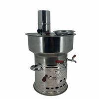 Paslanmaz Çelik 7 litre Çift Hazneli Semaver