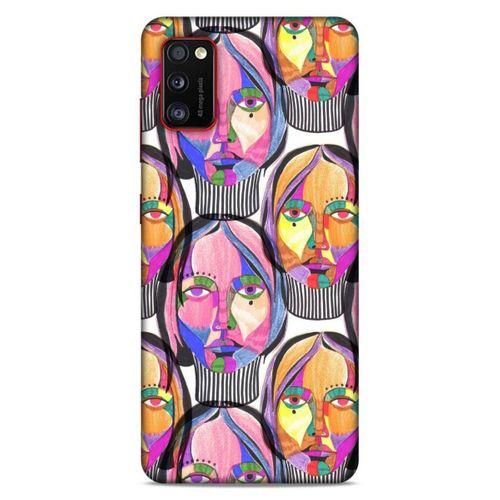 Lopard Samsung Galaxy A41 Uyumlu Kılıf Sürreal Yüzler ♀ (1) Kılıfı Baskılı