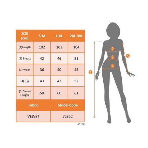 Kadın Uzun Kollu Kruvaze Yakalı Yandan Büzgülü önden çapraz Detaylı Midi Kadife Elbise