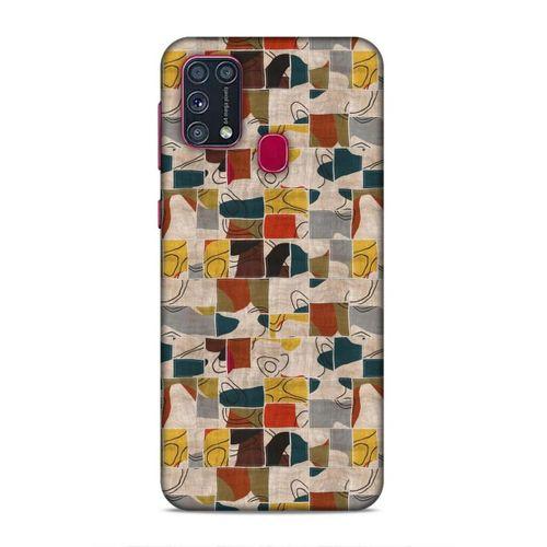Samsung Galaxy M31 Uyumlu Kılıf Romans (9) Kılıf Sarı Lacivert