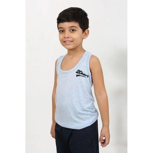 Erkek Çocuk Sıfır Kol Penye Pijama Takım Mavi