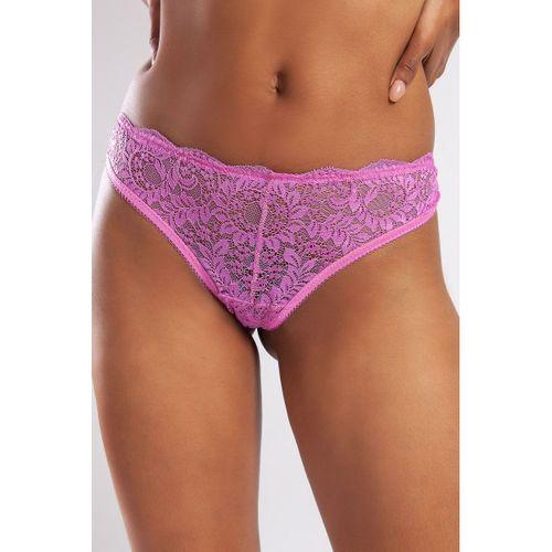 Gcolors Brazillian Külot, Kadın Dantelli Koyu Pembe Brezilyan Külot