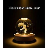 8 Cm Küçük Prens 3d Kristal Küre Usb Işıklı Ahşap Altlıklı Dekoratif Lamba