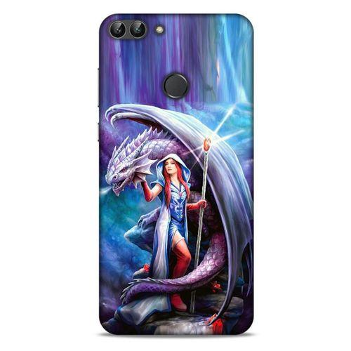 Huawei Psmart Kılıf Dragons (31) TPU Kılıf Ejderha ve Sahibe