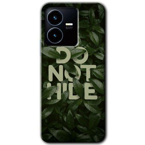 Vivo Y35s Kılıf HD Desen Baskılı Arka Kapak - Do Not Hide