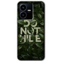 Vivo Y35s Kılıf HD Desen Baskılı Arka Kapak - Do Not Hide