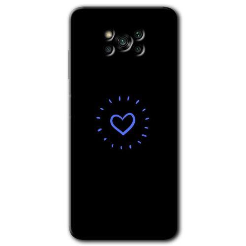 MRCİLETİSİM Poco x3 Pro Kılıf Kapak - Heart Strokes +Hayalet Ekran Yandan Gözükmez