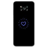 MRCİLETİSİM Poco x3 Pro Kılıf Kapak - Heart Strokes +Hayalet Ekran Yandan Gözükmez
