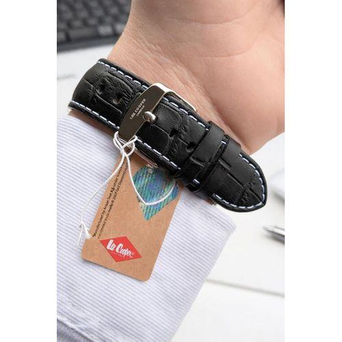 Lee Cooper Erkek Kol Saati 50 Mt Suya Dayanıklı Deri Kordon Bileklik Hediyeli VS.BLKT.0923
