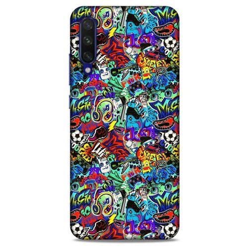 Graffitix (24) Desenli Silikon Kapak Xiaomi Mi A3 Kılıf