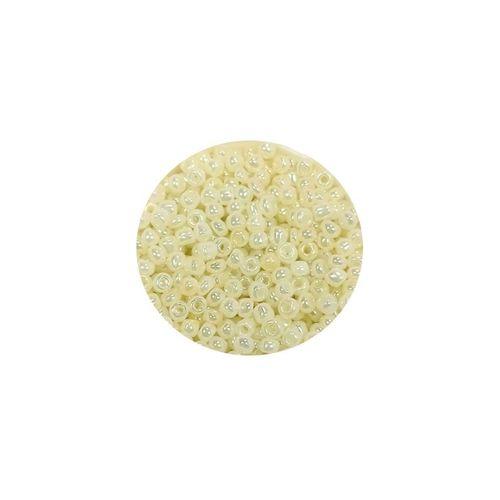 Dökme Cam Kum Boncuk (11/0) 2 mm - 20 Gram -  Krem - BNC012