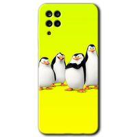Samsung Galaxy M12 Kılıf HD Desen Baskılı Arka Kapak - Penguenler