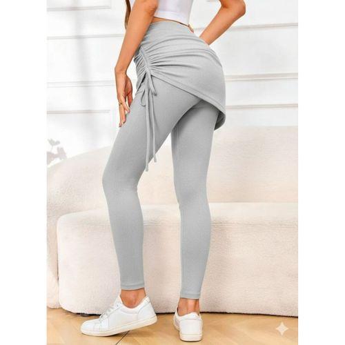 Kadın Yüksek Bel Yandan Büzgülü Alttan Uzun Kaşkorse Tayt Etek