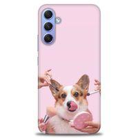 Samsung Galaxy A24 Kılıf HD Baskılı Kılıf - Sevimli Köpek + Tam Ekran Koruyucu