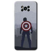 Poco x3 NFC Kılıf Baskılı Arka Kapak - Captain Avenger +Tam Ekran Koruyucu