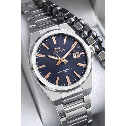 Slazenger Çelik Kordon İç Fonksiyonları Aktif 10 Atm+Bileklik Hediyeli Erkek Kol Saati VS.BLKT.0800