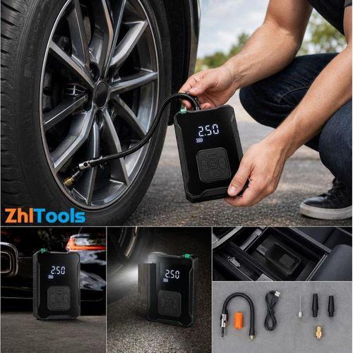 Zhltools Şarjlı Hava Kompreserü İkaz Lambalı Oto Lastik Pompa 150 Psi