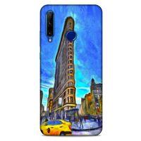 Huawei Honor 20 Lite Kılıf Dünya Mimarisi (7) Telefon Kılıfı Flat Iron New York