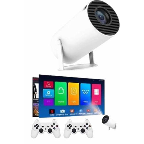 Projeksiyon Cihazı Video Oyun Konsolu Projektör Taşınabilir Ayaklı Çift Kollu 4k Çözünürlüklü